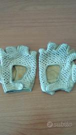 Guanti da guida in pelle e rete vintage