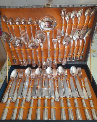 servizio posate da 12 placcato argento