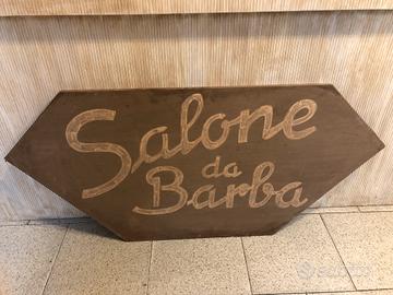 Insegna stile vintage bar barber shop ristorante