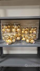 60 palle vetro oro