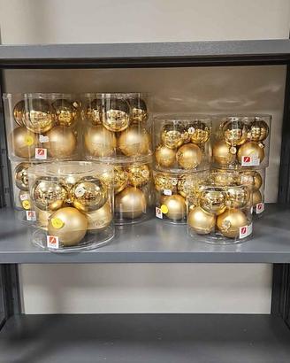 60 palle vetro oro