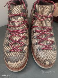 stivaletti Moncler in pelle di pitone  n43