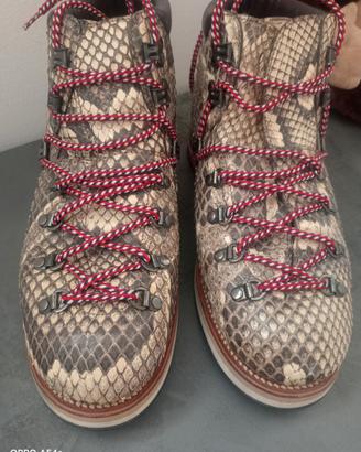 stivaletti Moncler in pelle di pitone  n43