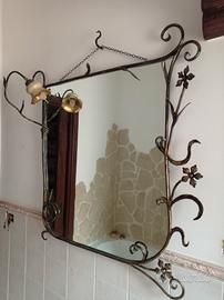 specchio in ferro battuto 