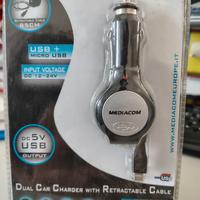 caricabatterie cellulare da auto USB e microusb
