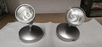 Coppia di applique satinate