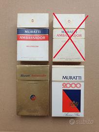 LOTTO 3 PACCHETTI SIGARETTE VUOTI MURATTI ‘80