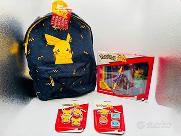 Set scuola pokemon e spiderman