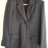 Vintage Giacca e Gilet Lana Grigio abbigliamento 
