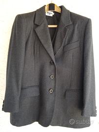 Vintage Giacca e Gilet Lana Grigio abbigliamento 