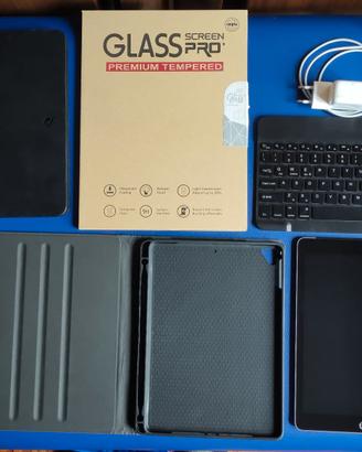 iPad 6a Gen 128GB WIFI/SIM Caricatore+Vetro+2Cover