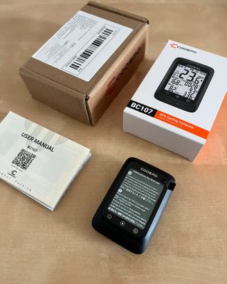Coospo BC107 GPS Ciclocomputer NUOVO mai usato