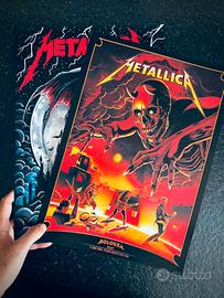 Metallica locandine poster Bologna 3 giugno 2026