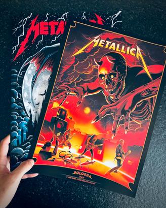 Metallica locandine poster Bologna 3 giugno 2026