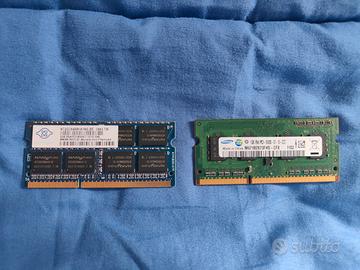 Memorie RAM SODIMM per notebook 