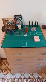 Cofanetto con tavolino portatile texas hold