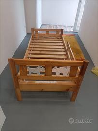 Lettino Ikea Kritter  + doghe + matera