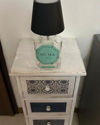 Lampada con bottiglia gin Muma LED wireless