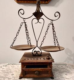 Bilancia Decorativa Vintage Anni 70 Ottone Rame
