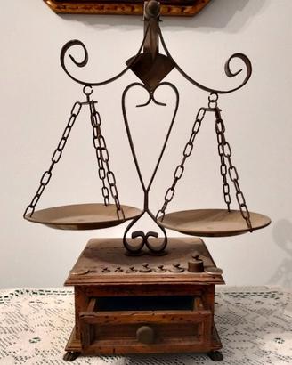 Bilancia Decorativa Vintage Anni 70 Ottone Rame