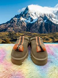 Pantofole invernali UGG Tazzle, grigio-verde 36