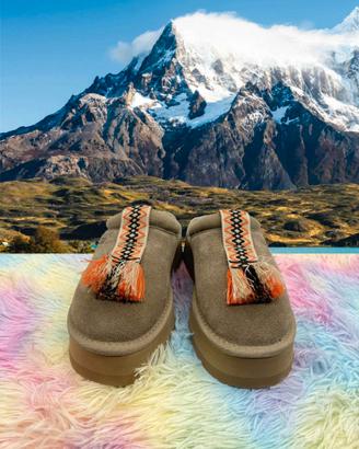 Pantofole invernali UGG Tazzle, grigio-verde 36