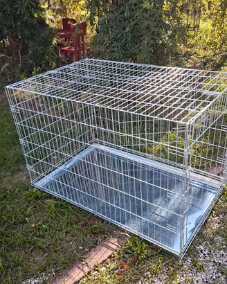 Gabbia per cani 2 porte 109x69x75 cm Zooplus