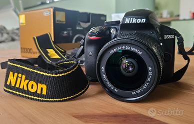 Nikon D3300 18-55 VR + obiettivo TAMRON 18-200