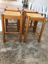 Sgabelli in legno