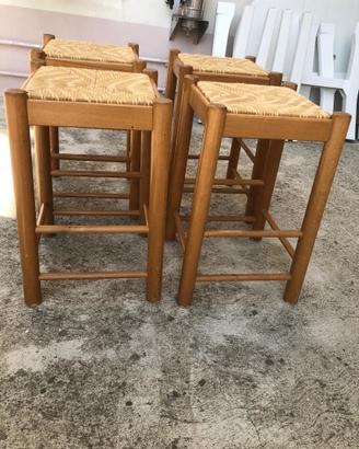 Sgabelli in legno