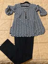 Set pantaloni più blusa da donna  2  pezzi