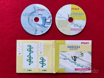 2 CD PFAFF Creative ENDLESS HOOP designs Cucito