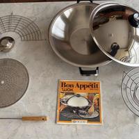 Set per Cucinare Wok da Cucina AMC 8015 Accessori