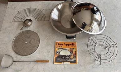 Set per Cucinare Wok da Cucina AMC 8015 Accessori