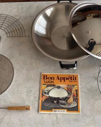 Set per Cucinare Wok da Cucina AMC 8015 Accessori