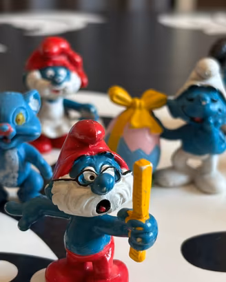 Lotto 11 Puffi Vintage Peyo schleich + Birba