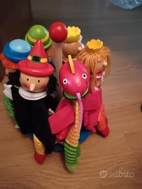 SET MARIONETTE LEGNO E TESSUTO marca LEGLER