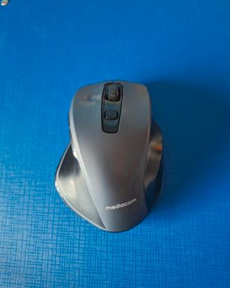 Mouse Mediacom wireless nero curvo, ergonomico.