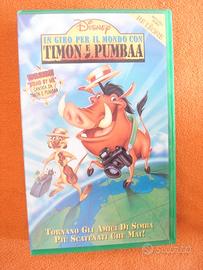 Vhs Videocassetta in giro per il mondo con Timon