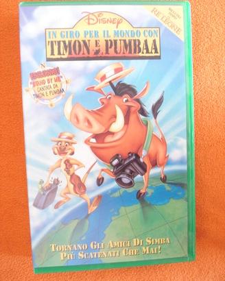 Vhs Videocassetta in giro per il mondo con Timon