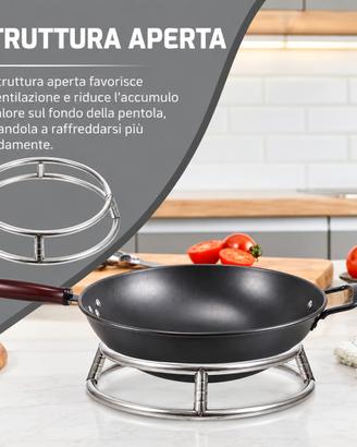 Supporto Wok Pentole Inox 26,5 cm – Nuovo
