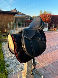 Sella in pelle Acavallo + accessori