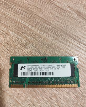 Ram MT 512 Mb Pc2 4200s