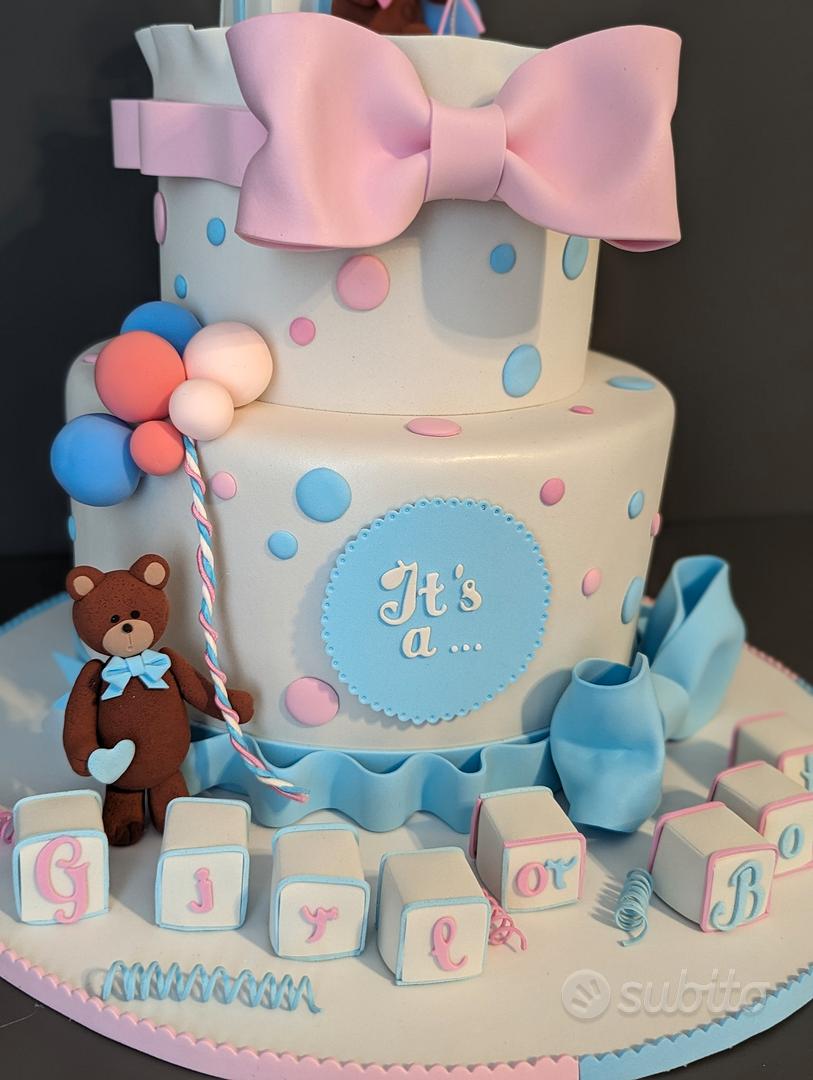 torta scenografica baby shower gender reveal - Tutto per i bambini In  vendita a Caltanissetta