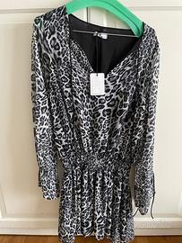 Abito I am corto leopardato con cartellino tg S