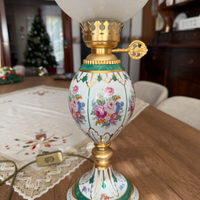 Elegante lampada elettrica vintage stile petrolio