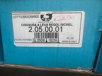 Set di 25 chiusure a leva