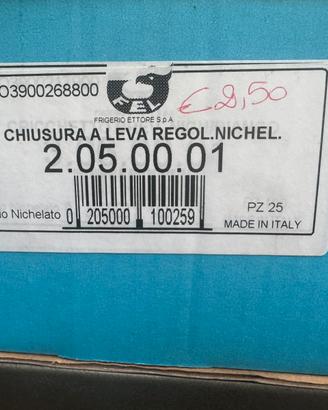 Set di 25 chiusure a leva