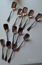 12 Cucchiaini da Gelato/Dessert silverplate 