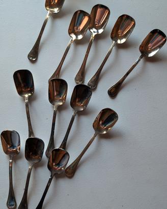 12 Cucchiaini da Gelato/Dessert silverplate 
